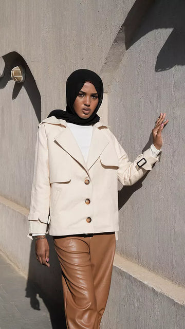 Cropped Cream Jacket