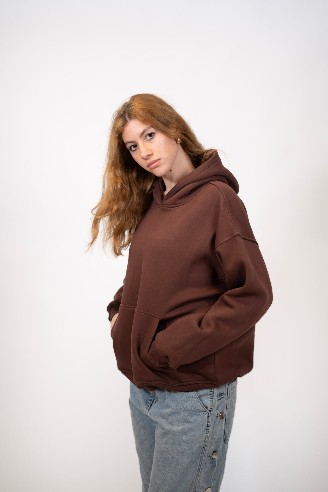 Brown hoodie