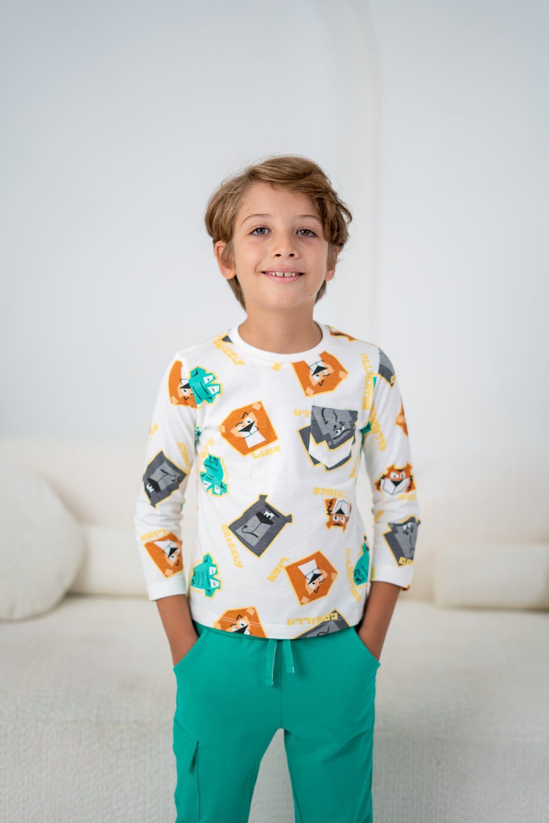 Sweatpants printed pajama