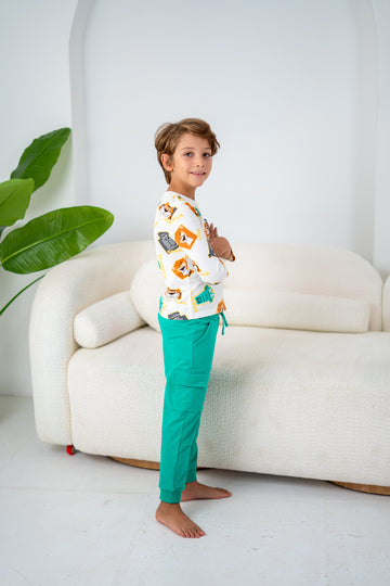 Sweatpants printed pajama