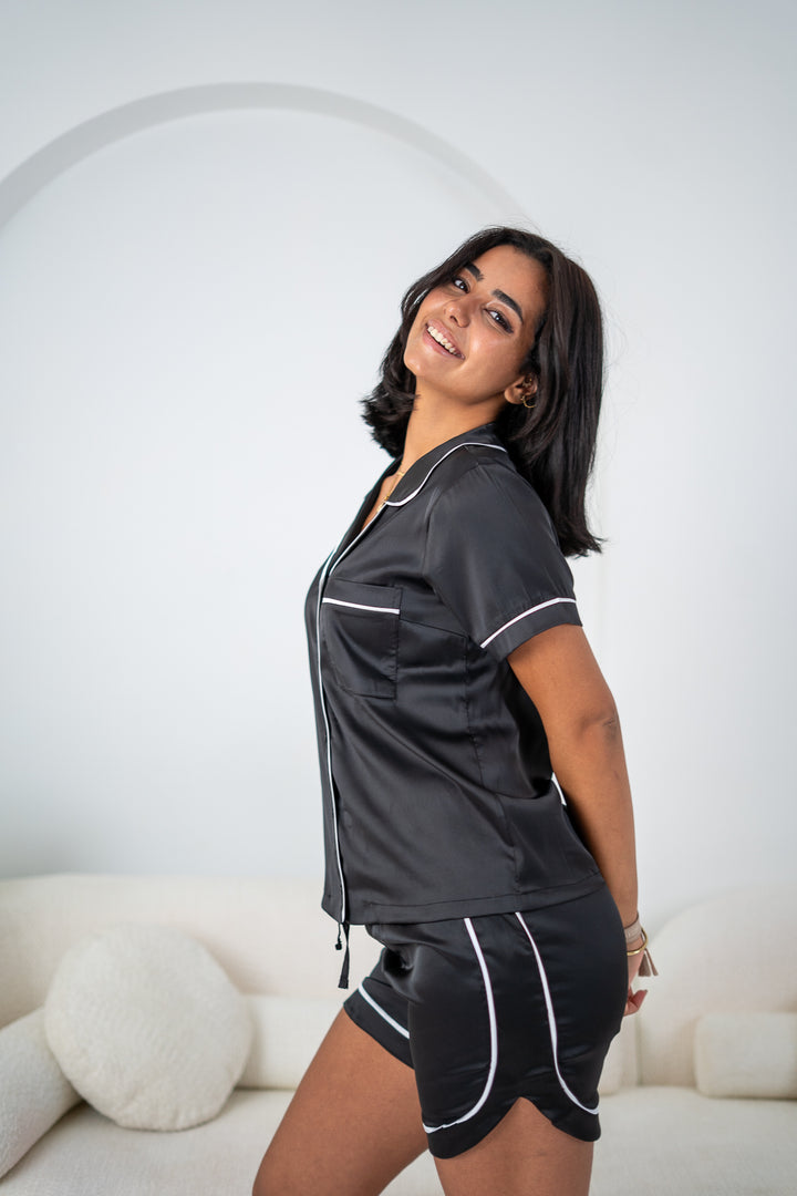 Short satin pajama