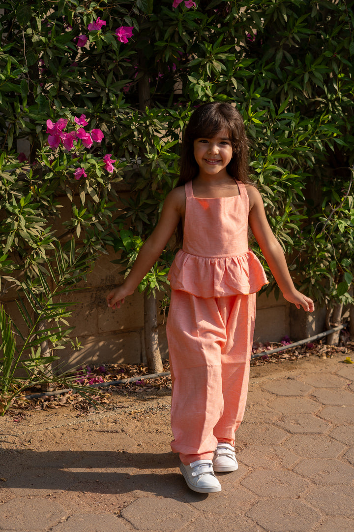 Jumpsuit with ruffle