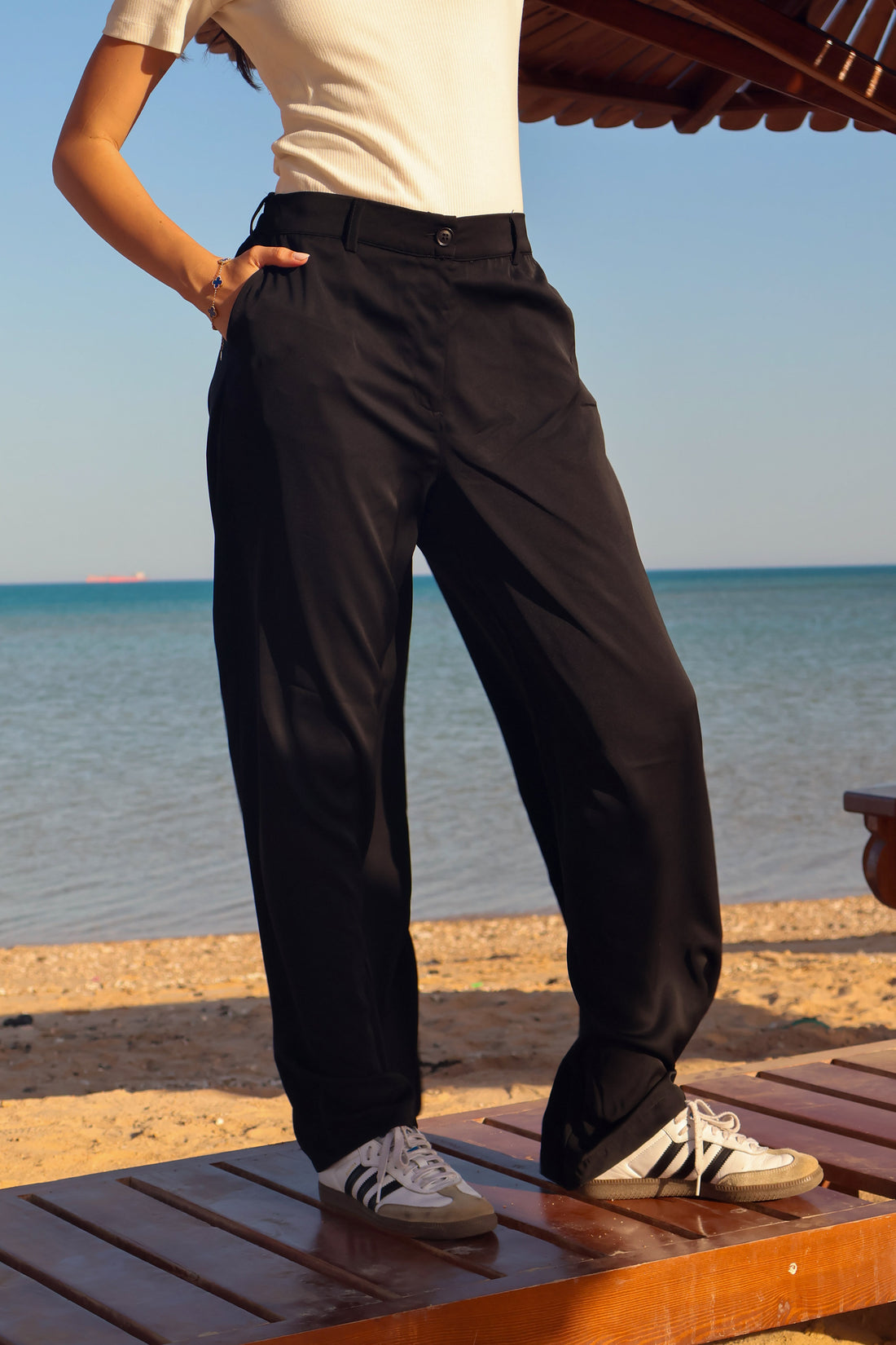 Black classic pants