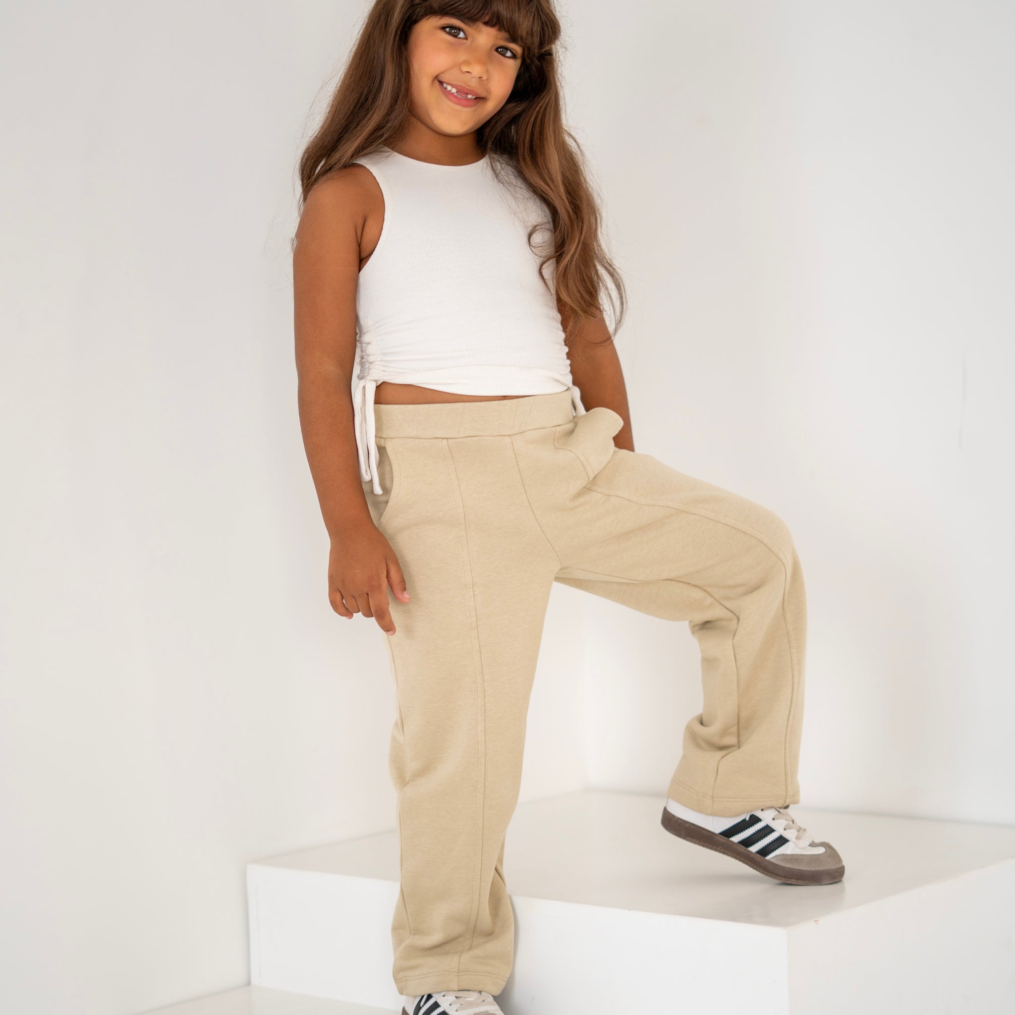 Wide Leg beige pants